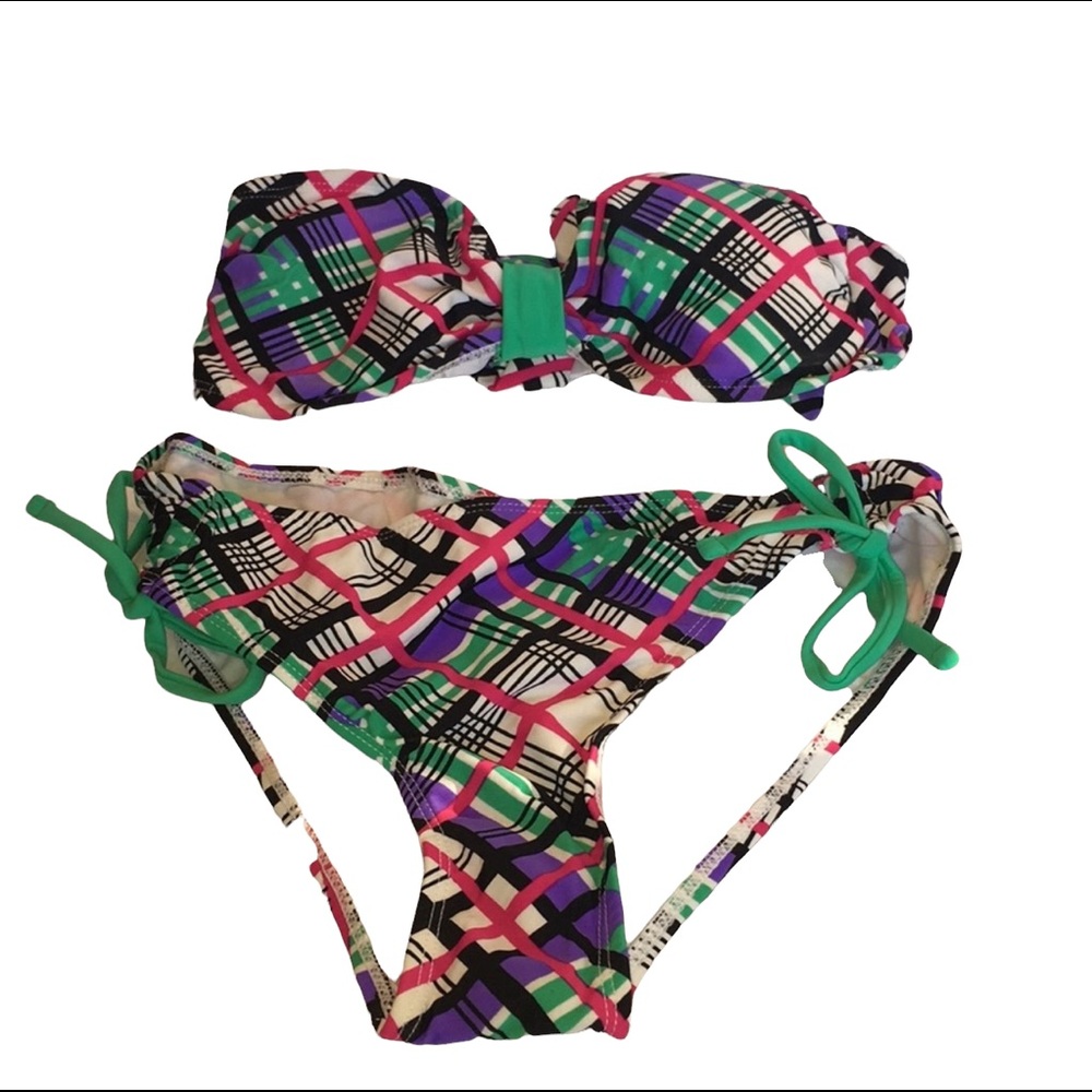 Women’s (Juniors) California Waves 🌊 Bandeau Bikini 👙NWT